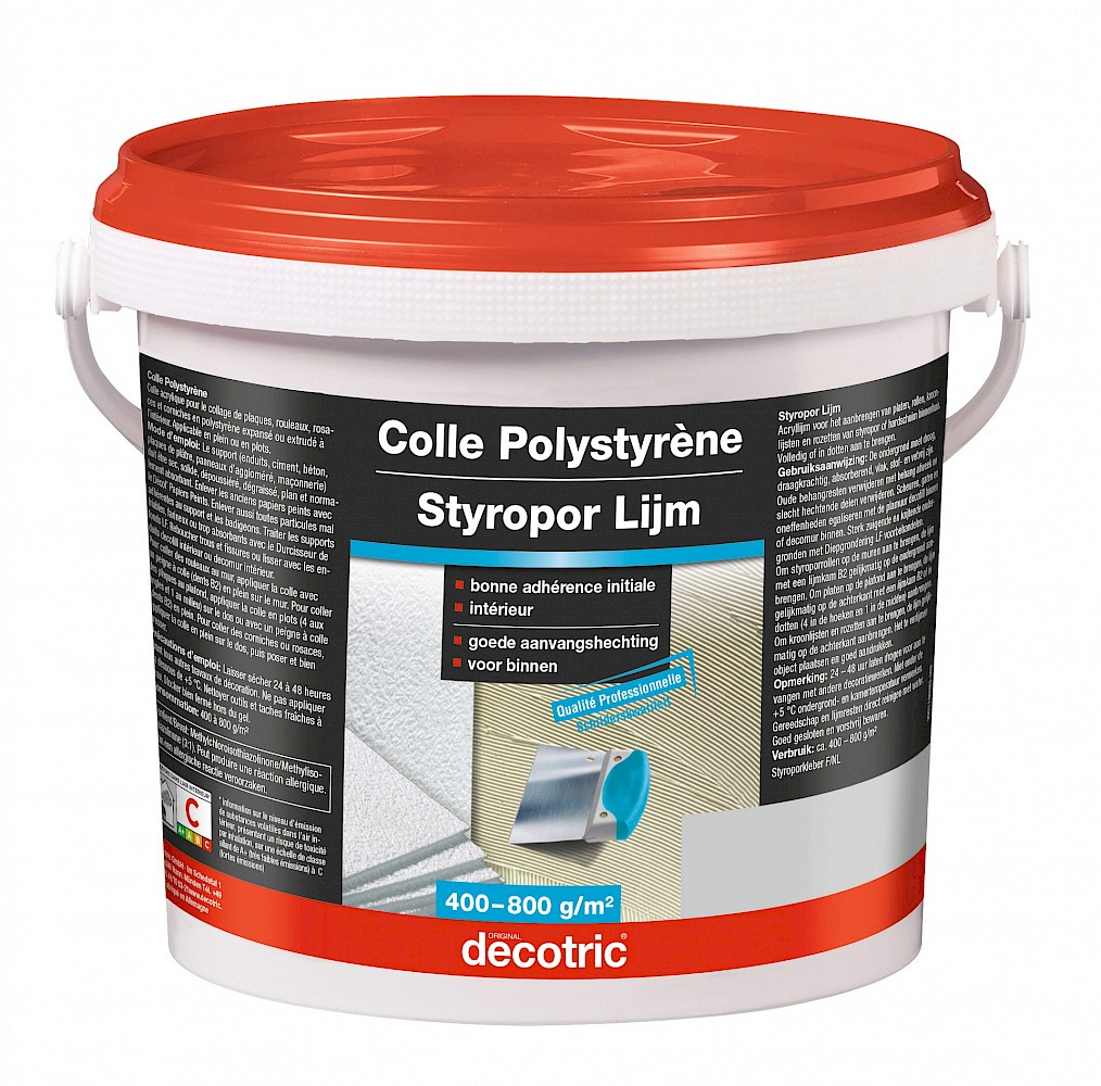 decotric - Colle Polystyrène en tube - 400 g